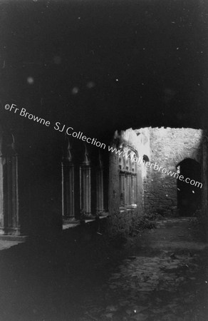 ABBEY CLOISTERS S.SIDE FROM CHAPTER HOUSE DOOR LOOKING TOWARDS